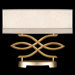 Allegretto Gold Two Light Table Lamp in Burnished Gold Leaf