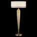 Allegretto Gold Two Light Table Lamp in Burnished Gold Leaf