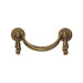 Louis XVI 3.31" Brass Drop Pull in French Antique Gold
