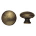 Round Knob in Dark Antique Brass