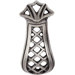 Baroque Series Finger Knob in Old Iron