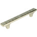 Black Enamel Rigid Pull in Polished Nickel