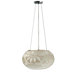 Zinnia Globe Pendant with White Shade