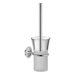 HansaMurano Toilet Brush Set with Crystal / Matte Glass in Chrome