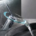 Hansamurano Single Hole Waterfall Bathroom Faucet with Single Handle