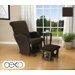 Quinn Glider Rocker with Ottoman and Side Table