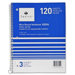 Notebooks, Wirebound, 3 Subject, 10-1/2"x8", College Ruled, 120SH
