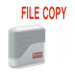 FILE COPY Title Stamp, 1-3/4"x5/8", Red Ink