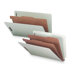 Classification Folder, w/Fasteners, 1 Divider, Lgl, 10/BX, Gray