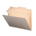 Classification Folder, 2 Dividers, Letter, 10/BX, Manila