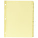 Plastic Tab Index, 3HP, A-Z, 11"x8-1/2", 25/ST, Buff