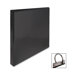Round Ring View Binder, 1/2"Capacity, 11"x8-1/2", Black