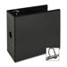 Slant Ring View Binder, w/ Spine Hole, 5" Cap., 11"x8-1/2", Black