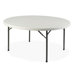 Lorell Round Banquet Table, Platinum/gray
