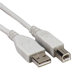USB 2.0 A-B Adapter Cables, Gray
