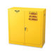 Flammable Liquid Cabinet in Yellow - Double Door, 43"x18"x44"