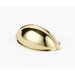 Contemporary 3" Cup Pull in Brass Construction