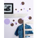 Just Dots Peel and Stick Wall Sticker in Pink and Brown
