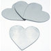 Heart Small Peel and Stick Mirror (Set of 4)