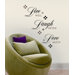 Live, Love, Laugh Peel and Stick Wall Decal
