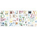 Alphabet Peel and Stick Wall Sticker