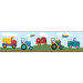 Transportation Peel and Stick Wall Border