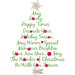 Seasonal Christmas Tree Quote Peel and Stick Giant Wall Decal