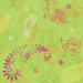 Paisley Wallpaper in Lime