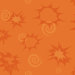Burst and Scrolls Wallpaper in Orange