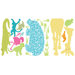 Animal Silhouettes Giant Peel and Stick Wall Sticker