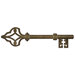 Antique Key Peel and Stick Wall Decal with Hooks
