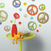 Mod Peace Signs Peel and Stick Wall Decal