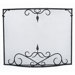 Bostonian Curved Wrought Iron Fireplace Screen