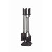 4 Piece Iron Fireplace Tool Set
