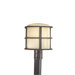 One Light Outdoor Post Lantern in Iron Oxide