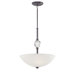 Modern Continental 3 Light Bowl Pendant