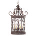 Hispania Six Light Foyer Fixture in Florentine Blue