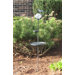 Aquarius Birdbath Solar Stake with Glass Orb