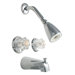 Tub and Shower Double Handle Faucet