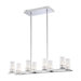 Rings 8 Light Kitchen Island Pendant