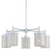 Grid II 5 Light Chandelier