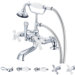 Vintage Classic Double Handle Deck Mount Tub Faucet