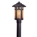 Beacon Rhodes  Outdoor Post Mount Lantern in Dorian Bronze