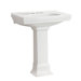 Structure Bathroom Pedestal Sink in White