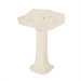 Series 1930  Bathroom Pedestal Sink with 8" Centers in Biscuit
