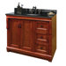 Naples 36" Bathroom Vanity with Left Doors in Warm Cinnamon