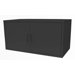 Modular Storage Large Cube with Two Doors in Black