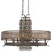 Ajourer 8 Light Oval Chandelier