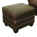 Paris Classic Leather Ottoman