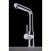 Cromo Single Handle Single Hole Theo Kitchen Faucet  with Swivel Spout